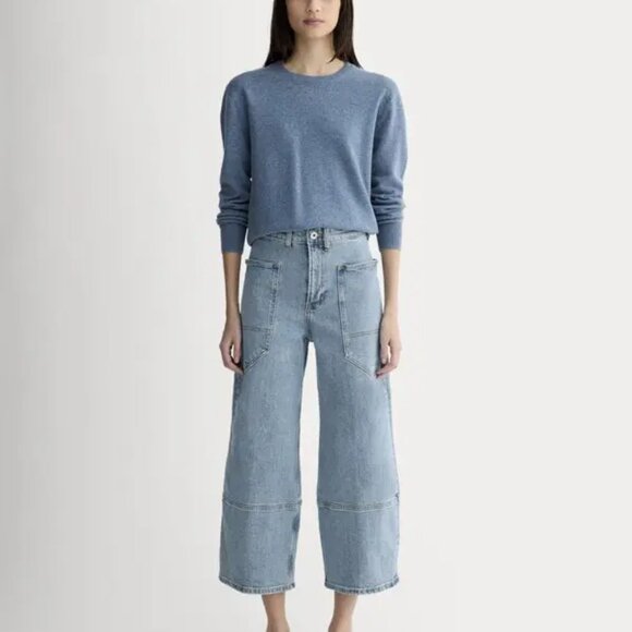 Everlane Denim - Everlane Way High Gardener Jean Women’s 31 R Light Wash Cropped